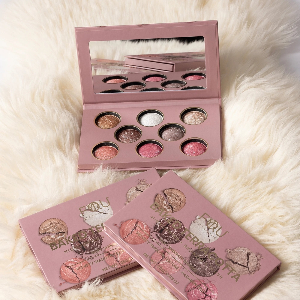 BFY Cosmetics Baked Terracotta Highlighter and Bronzer Palette New
